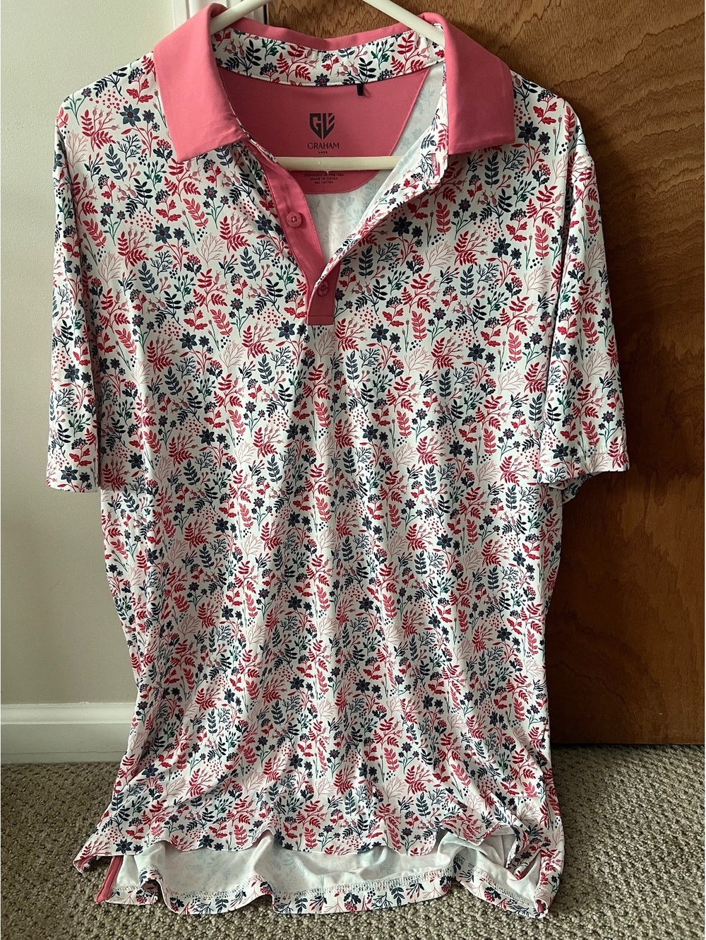 Graham Floral Golf Polo